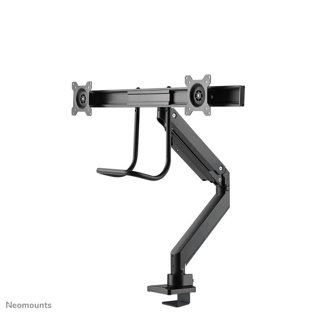 Neomounts NM-D775DXBLACK Brazo de monitor 10-32" - resorte de gas - Topfix - Tope-a-180°